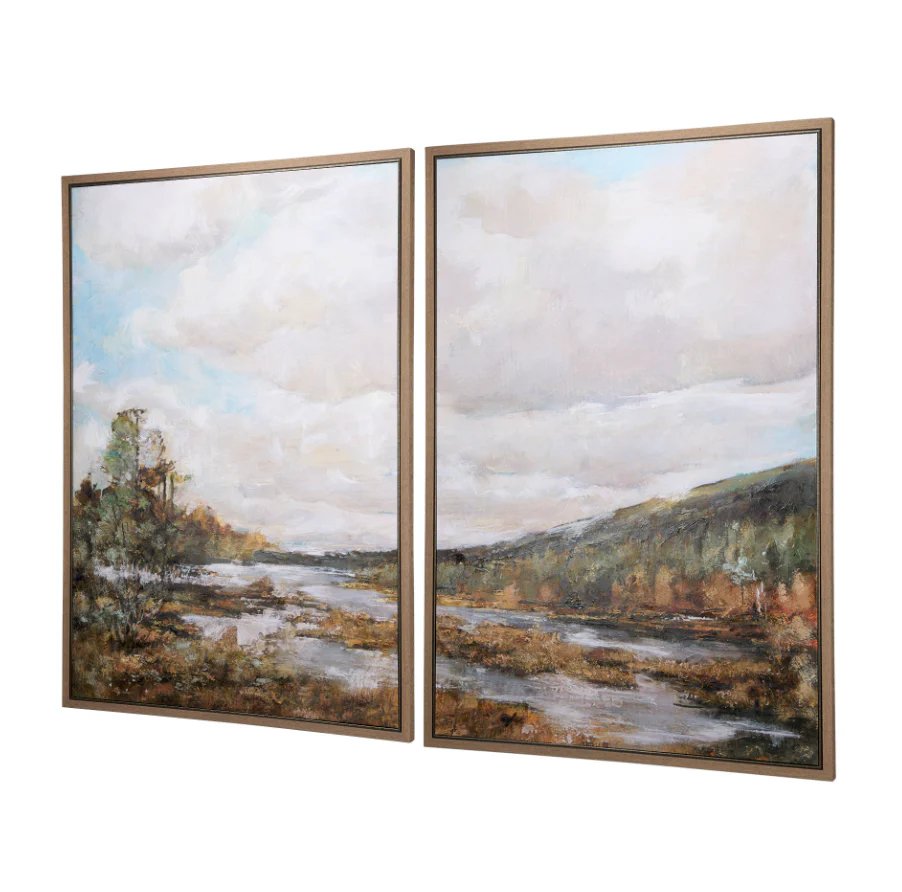 River Valley Set of Two Wall Art - Image 2