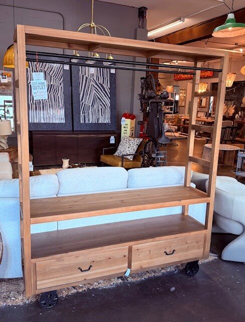 Rolling Rack with Drawers