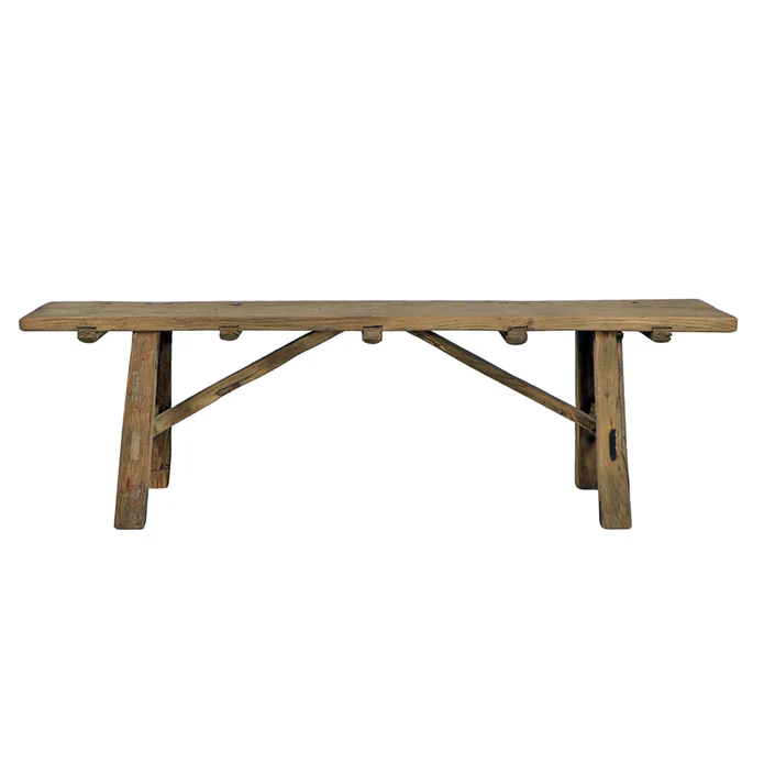 Rustic Wood Shop Bench - Image 2
