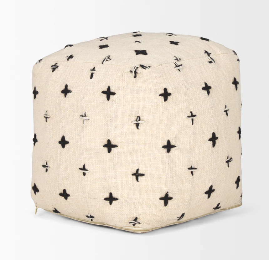 Saanvi Wool Pouf - Image 2