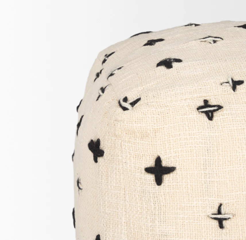 Saanvi Wool Pouf - Image 3