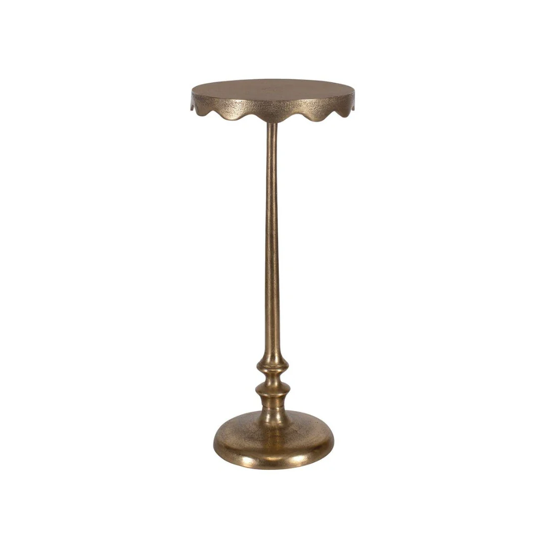 Scalloped Edge Accent Table