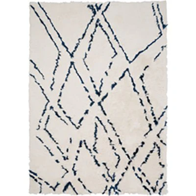 Ivory & Navy Scout Rug
