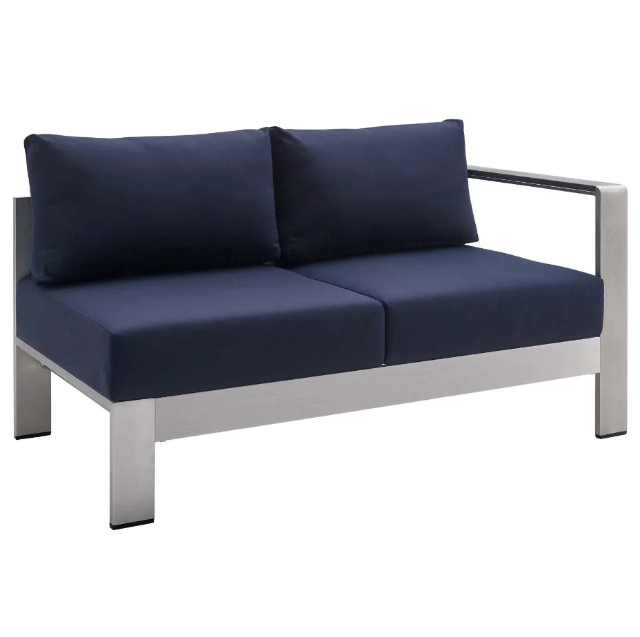 Shore Outdoor Patio Loveseat (Set of 2, left and right) - Image 2