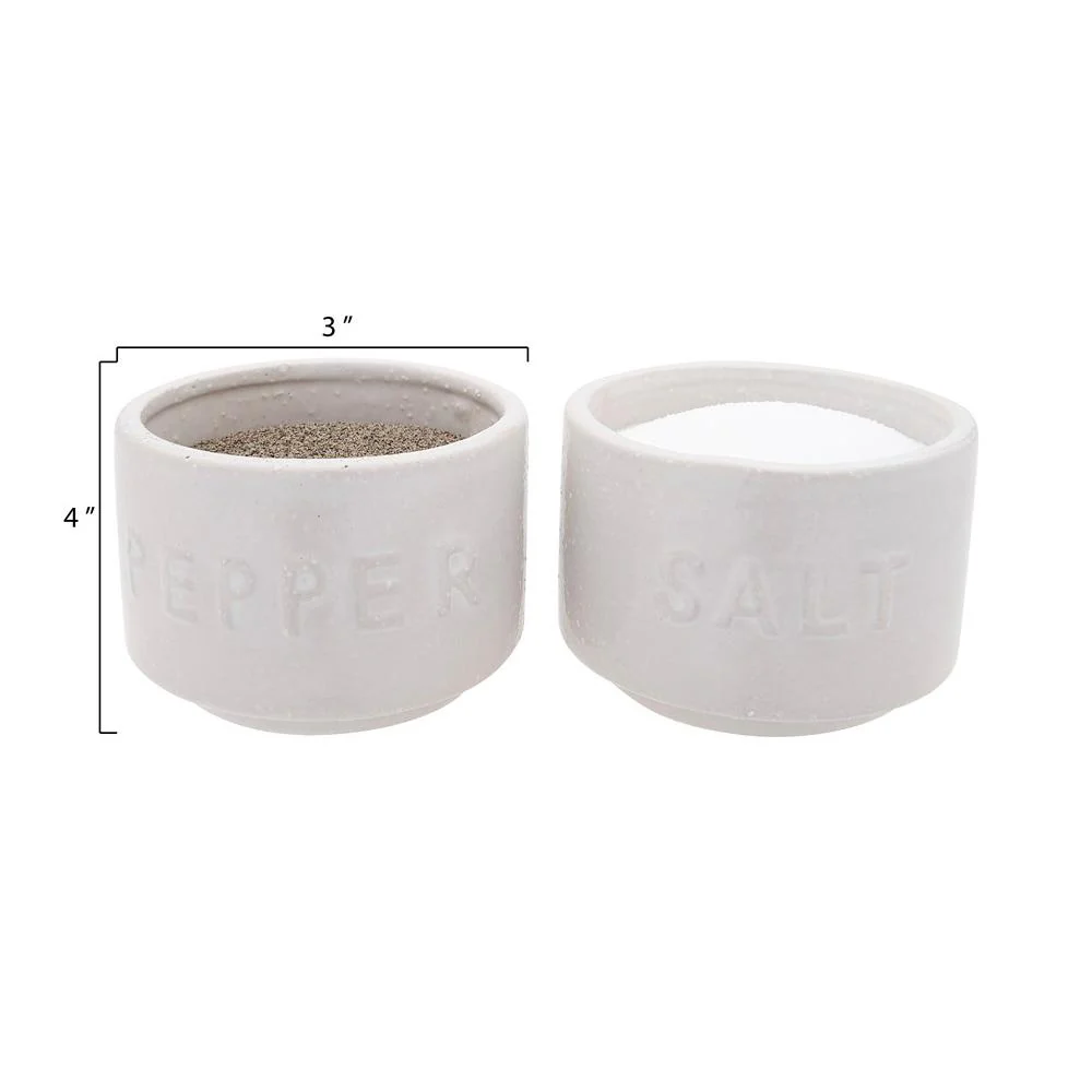 Stoneware Salt & Pepper Pots - Image 4