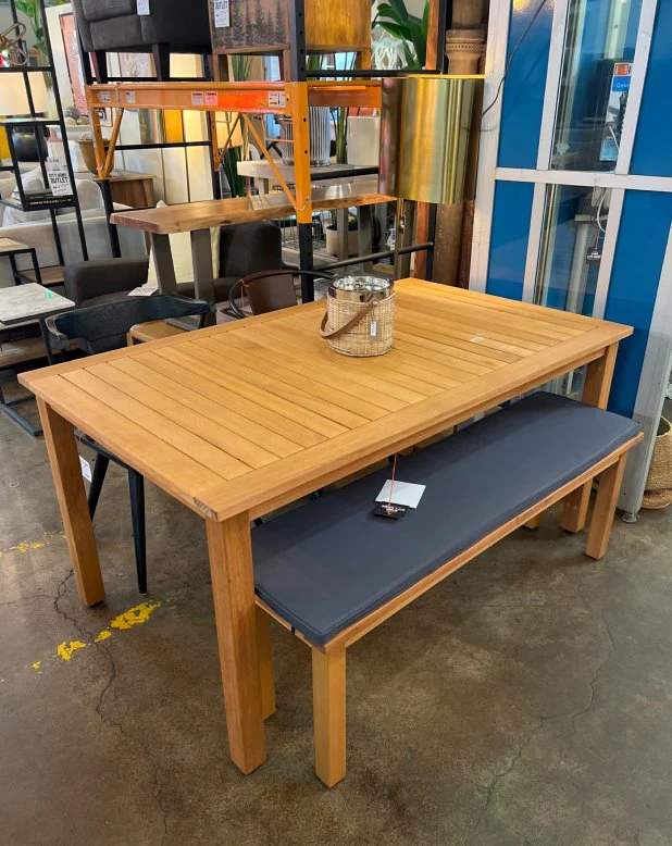 Final Sale-Syracuse Patio Set (Bench & Table)