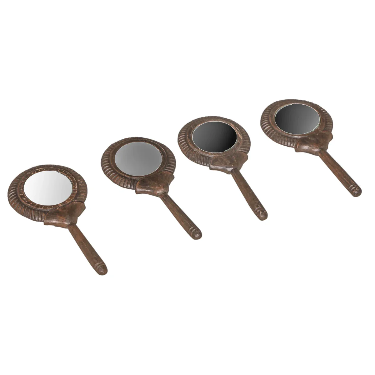 Teak Hand Mirror