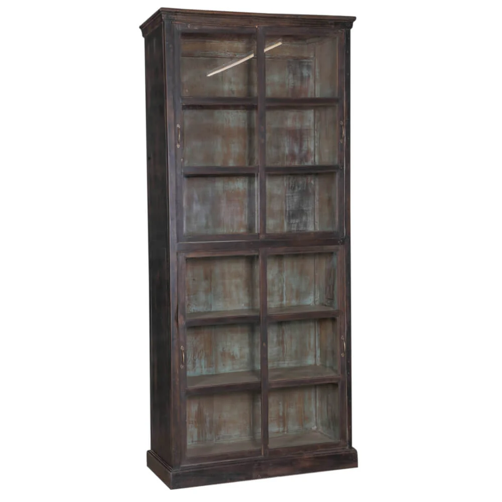 Teak Wood Cabinet with Glass - Image 3