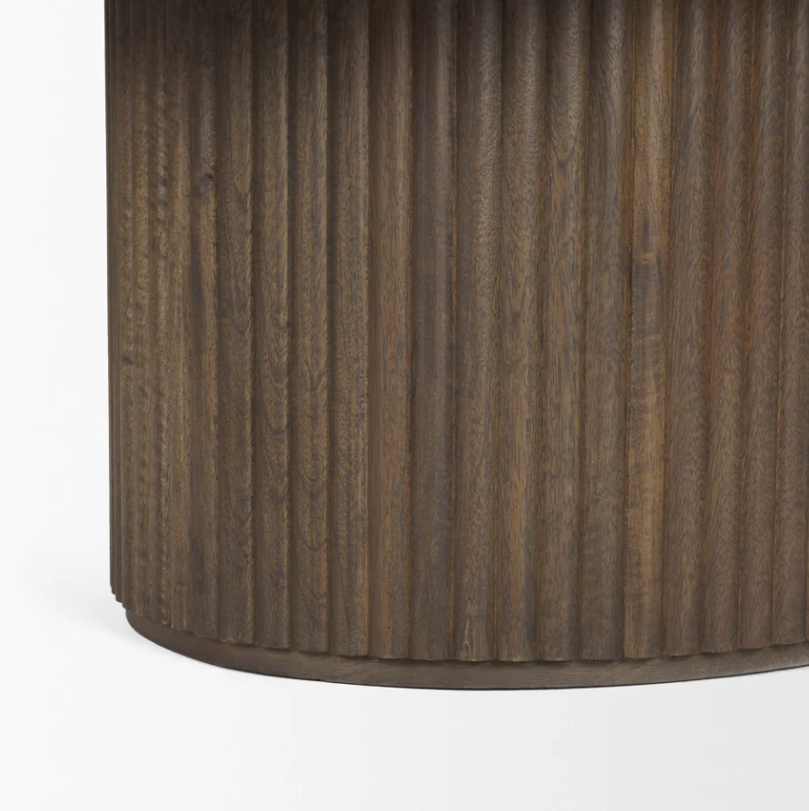 Terra Oval Fluted Coffee Table - Image 7