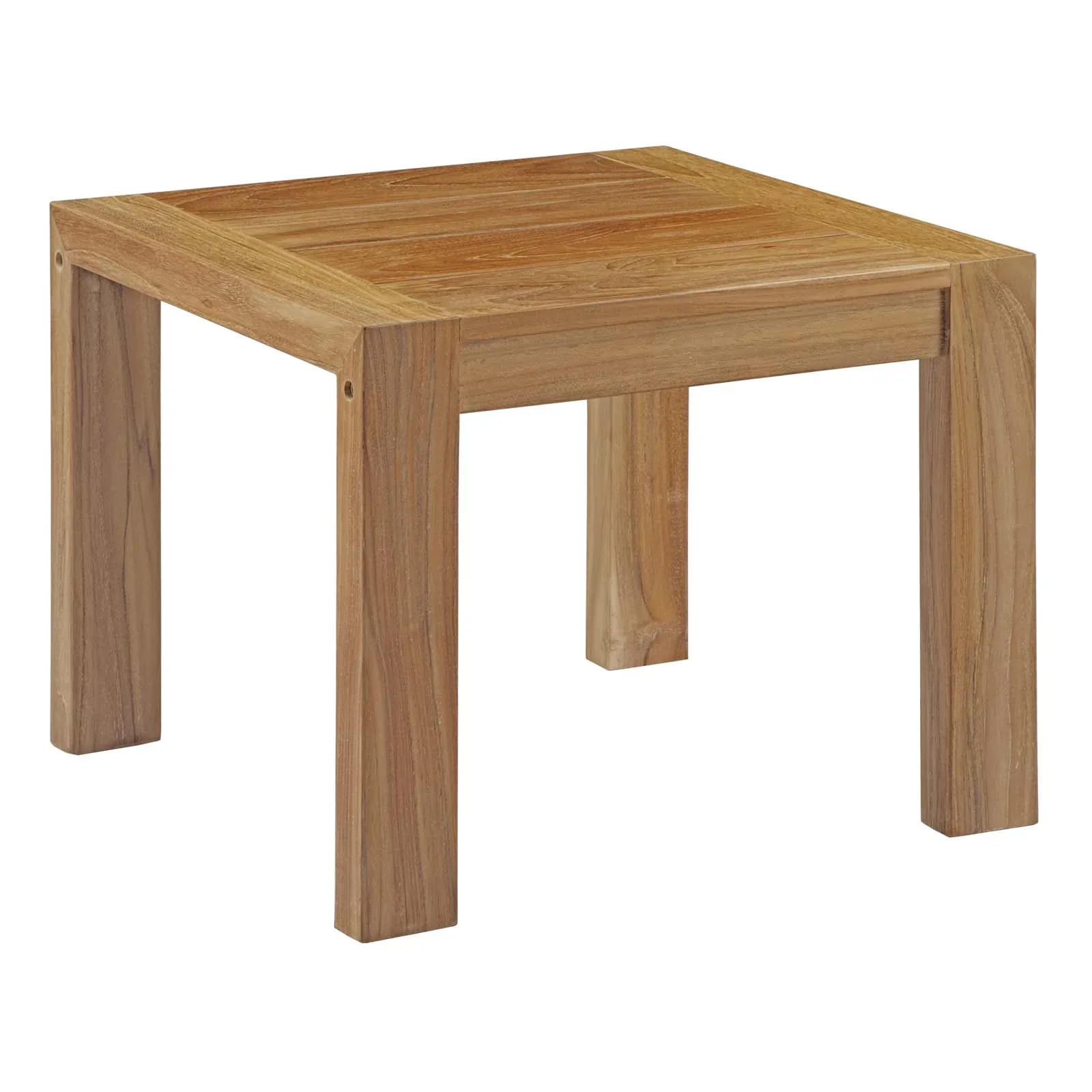 Upland Outdoor Patio Wood Side Table - Image 2