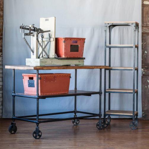 Urban Metal & Wood Bookshelf - Image 4