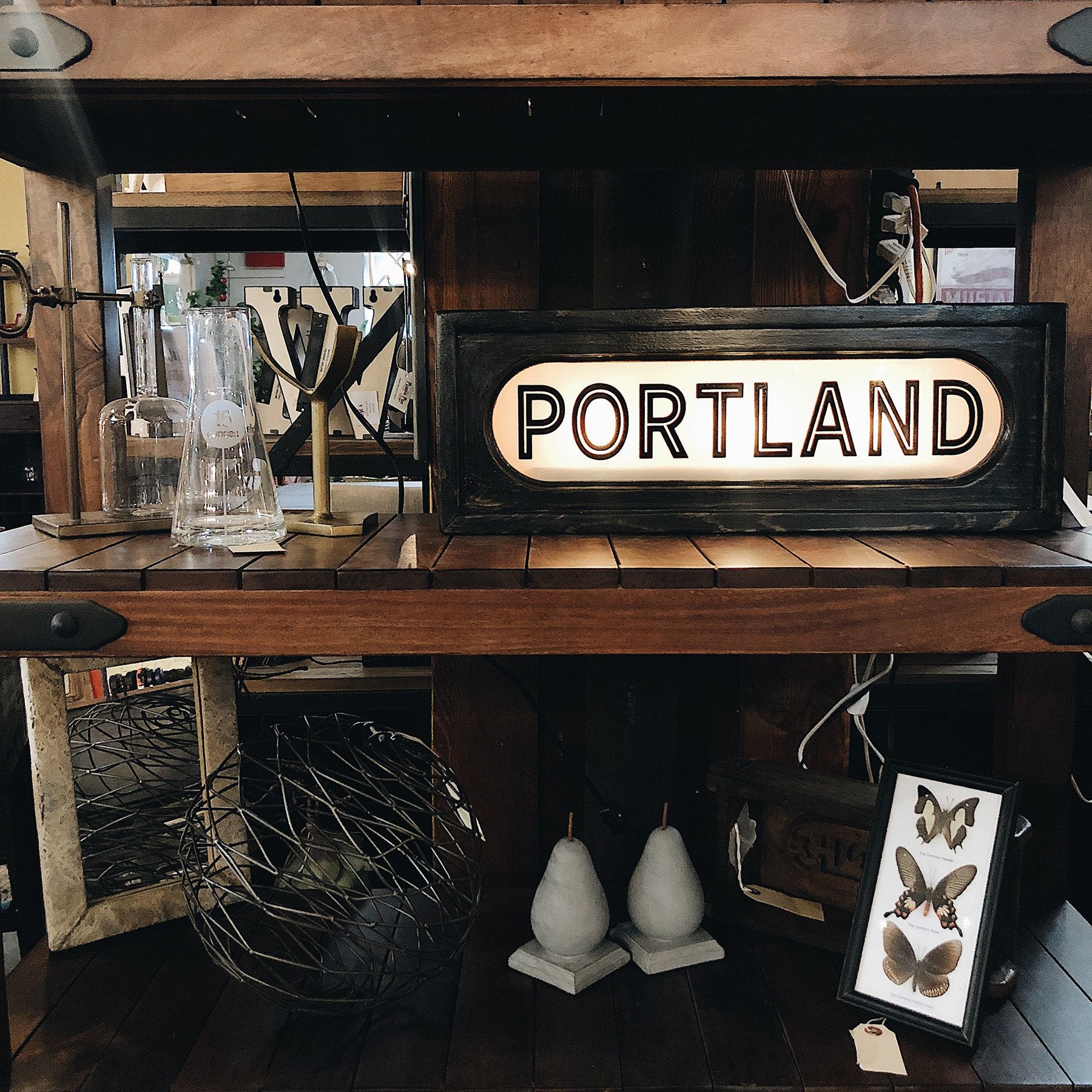 Vintage Style Light Up Portland Sign - Image 3