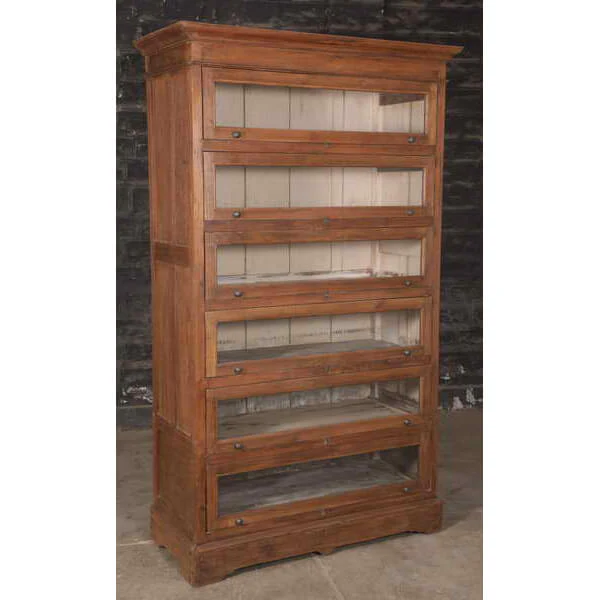 Vintage Teak Cabinet with Glass Doors - Image 4