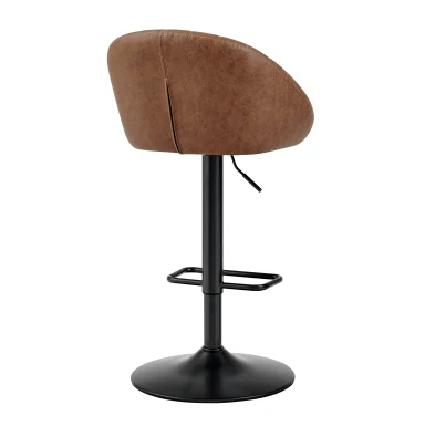 Watson Faux Leather Gaslift Swivel Bar Stool - Image 5