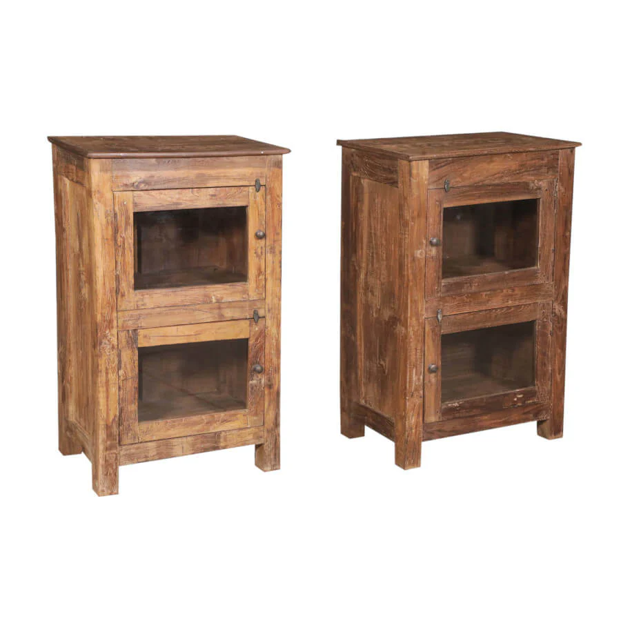 Wooden Cabinet with Glass - Image 5